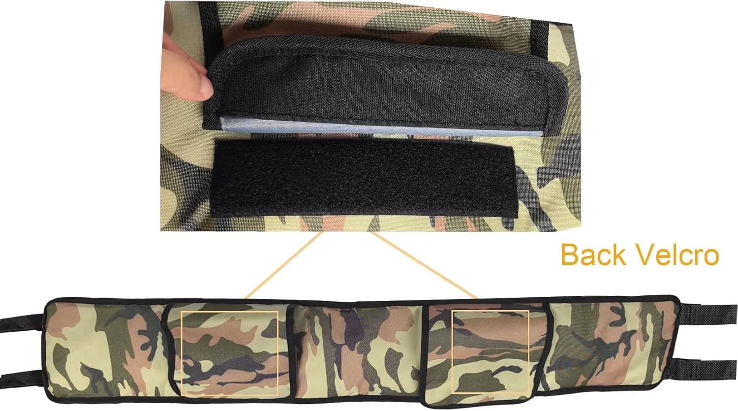 Universal UTV Accessories Storage Bag, ATV Bag Roll Cage Organizer Cargo Storage Bags Gear Bags Tool Bag Compatible with Polaris Ranger RZR Defender Honda Pioneer Talon Yamaha UTV Camo