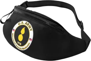 US Army MOS 91B Wheeled Vehicle Mechanic Waist Bag Waterproof Sports Running Belt Bag Fanny Pack