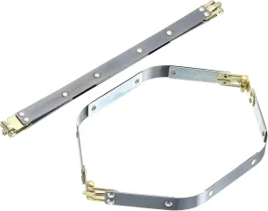 uxcell Metal Internal Flex Frames, 2 Pcs 9.84" x 0.55" Flex Frame Kiss Lock Clasp, Handbag Frame Hardware Accessories Bag Clip for DIY Clutch Coin Purse Handmade Sewing Making Craft