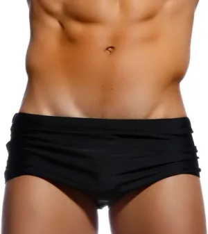 UXH New Men Swimwear Boxer Beach Shorts suilt Men's Boxer Surfing Swim Pants Stretch Swimming Trunks
