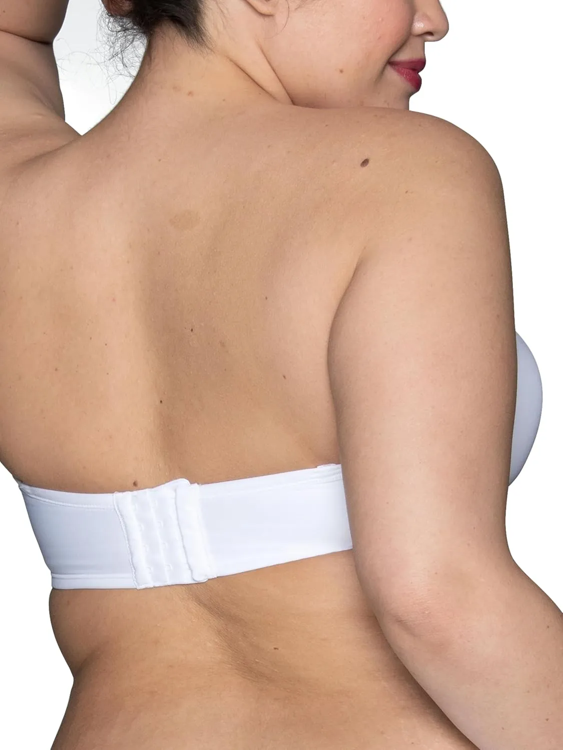 Vanity Fair Women's Beauty Back Smoothing Strapless Bra, 4-Way Stretch Fabric, Lightly Lined Cups Up to H