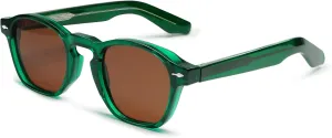 VANLINKER Retro Small Square Sunglasses for Men Women Thin Cube Shades Vintage Slim Frames Intellectual Style VL9774
