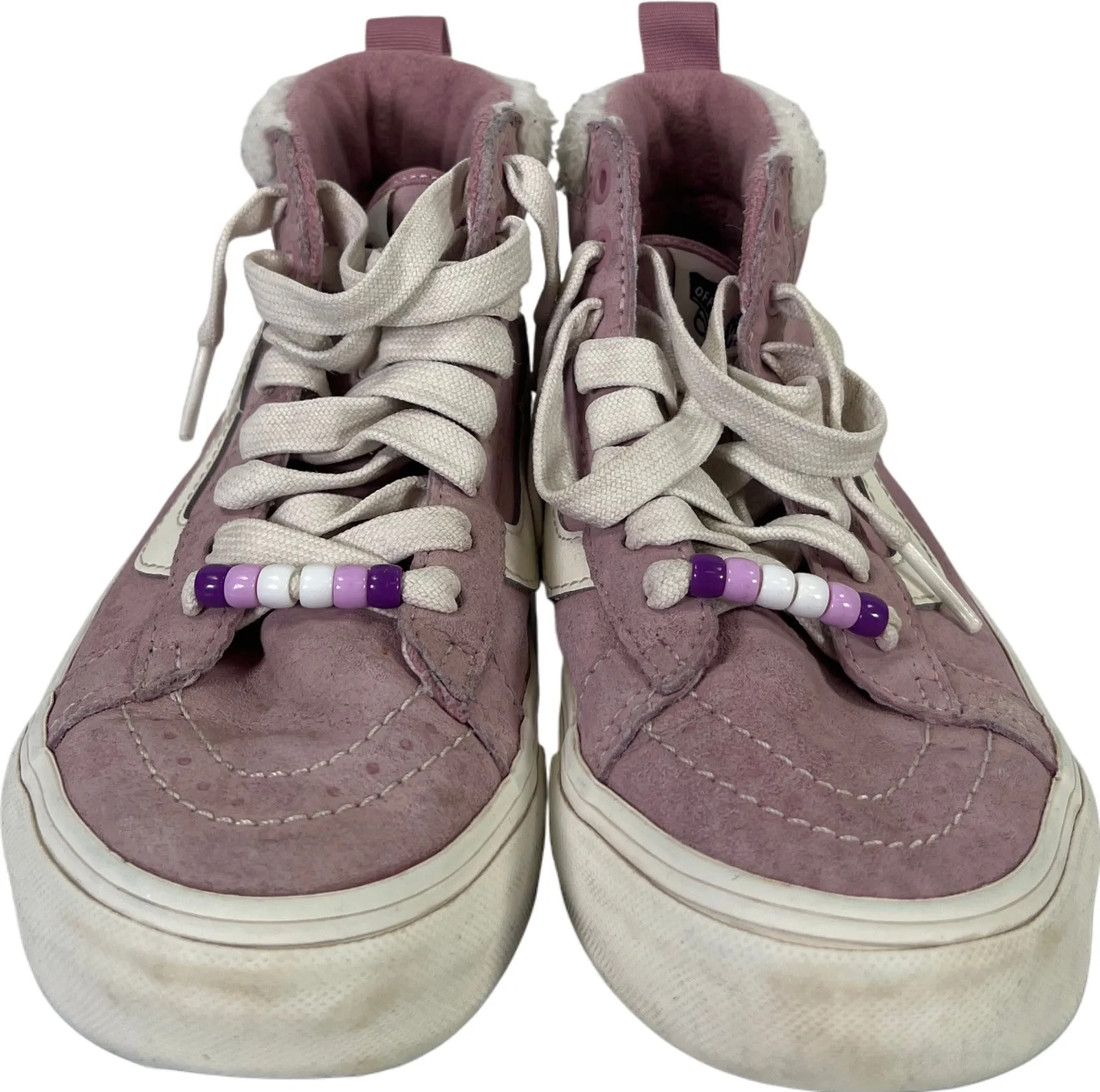 Vans Women’s Purple MTE Suede Sherpa Trim Hi Top Sneakers - 5