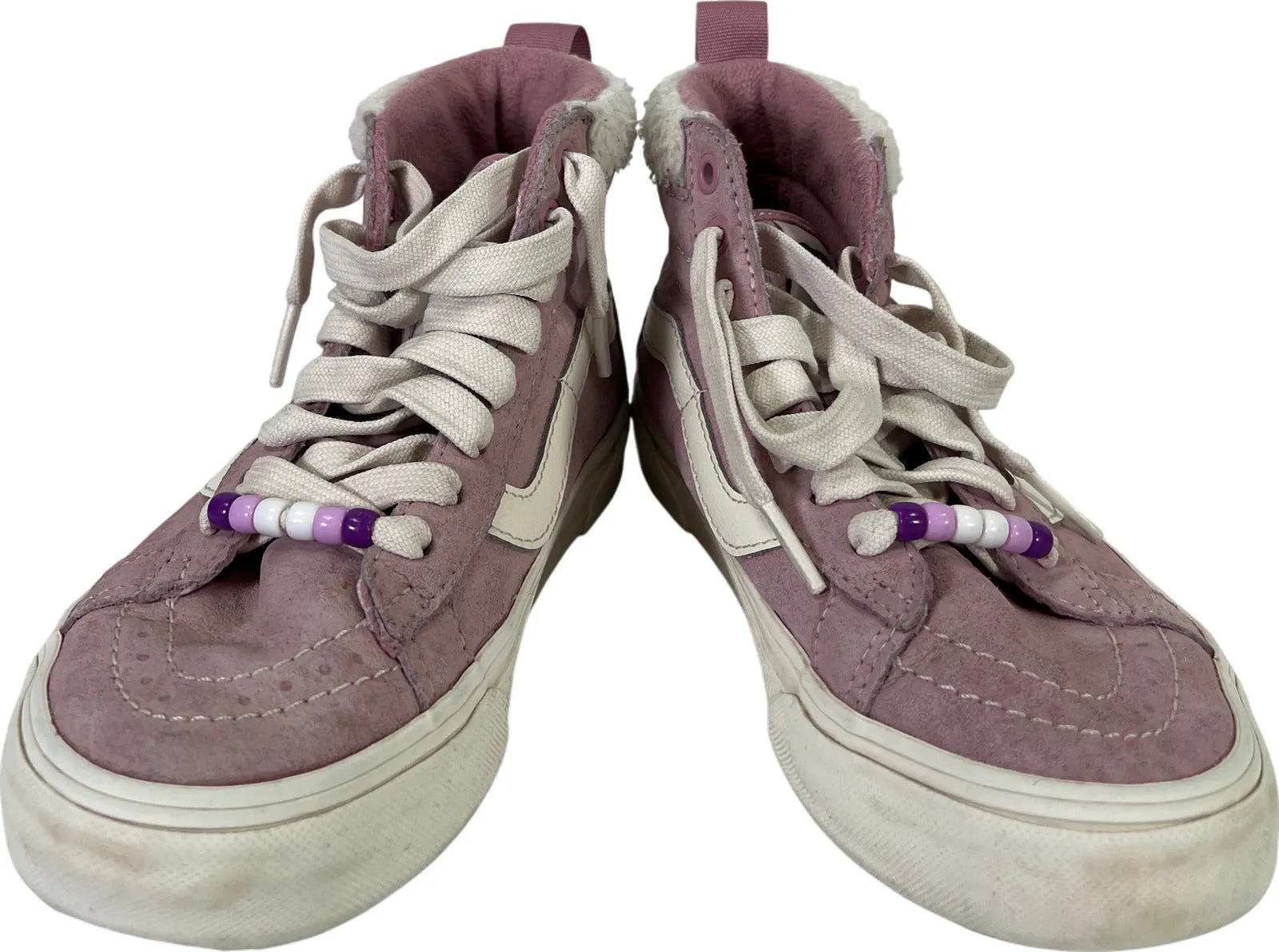 Vans Women’s Purple MTE Suede Sherpa Trim Hi Top Sneakers - 5