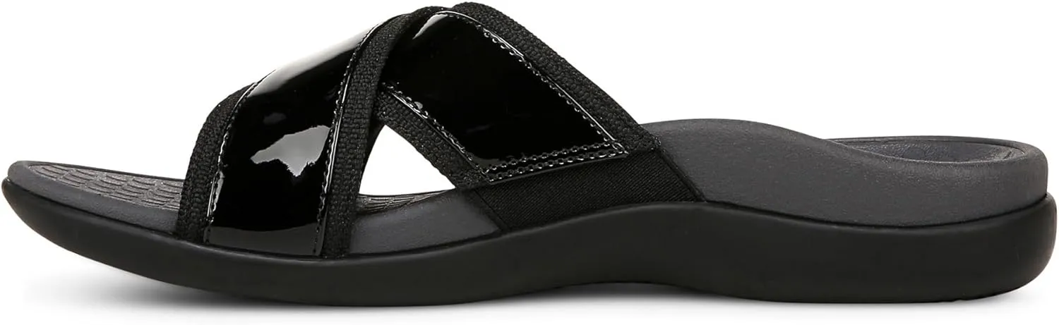 Vionic Merced Women's Cross Strap Slide Orthotic Sandals