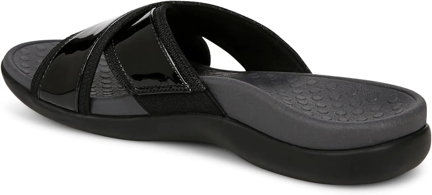 Vionic Merced Women's Cross Strap Slide Orthotic Sandals