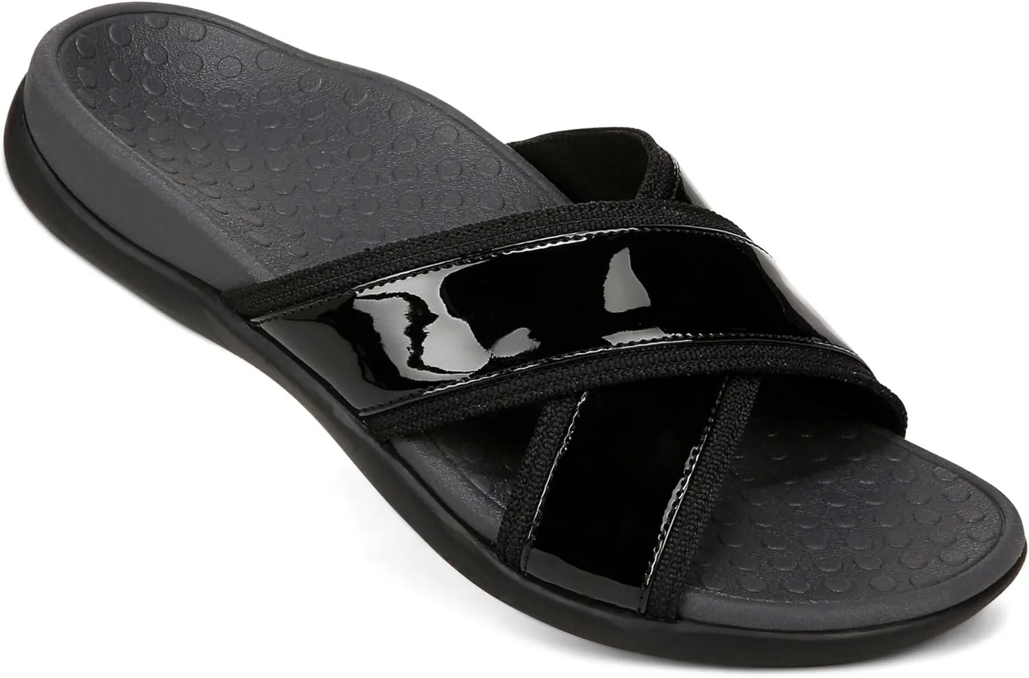 Vionic Merced Women's Cross Strap Slide Orthotic Sandals