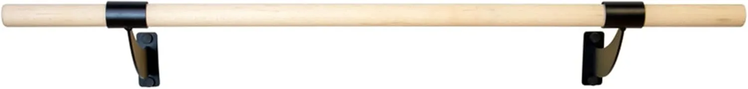 VITA Barre Wall-Mounted Single Ballet Barre, Classic WB15, Wood | Fixed Height, Made in USA, Home, Studio or Gym Exercise Equipment for Kids & Adults | Dance, Fitness, Pilates