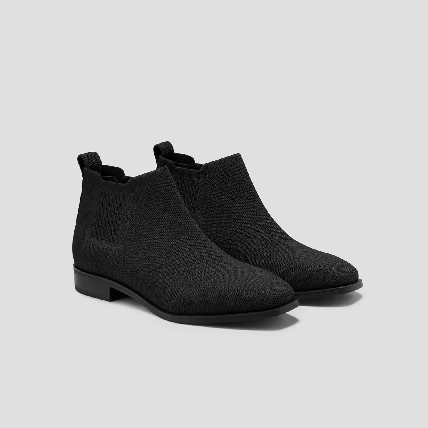 VIVAIA Ryan Pro Women's Ankle Boots Pull on Chelsea Slip on Short Square-toe Booties Lady Dress Blazer Skirt Jeans Winter Fall Water Repellent Ankle Boots