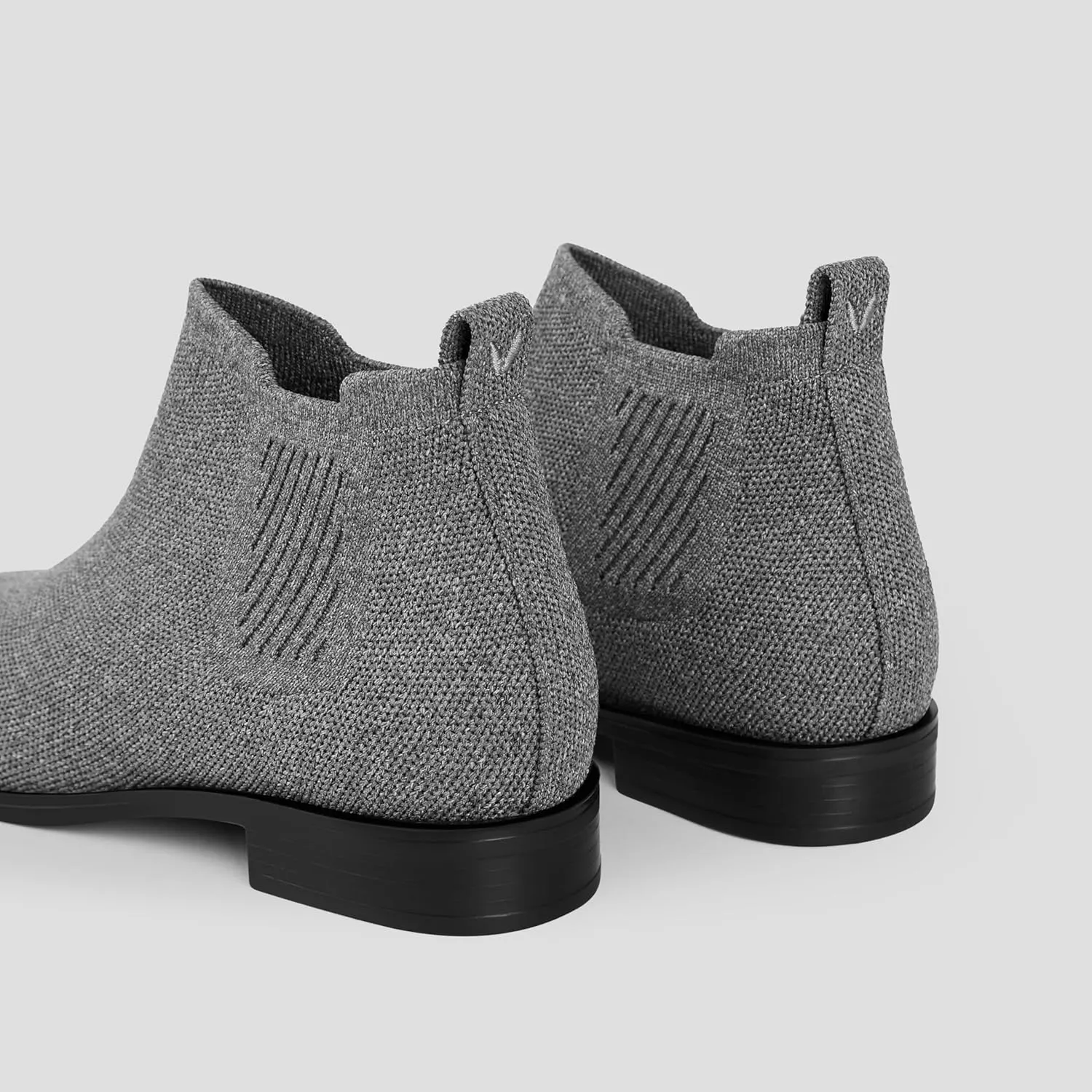 VIVAIA Ryan Pro Women's Ankle Boots Pull on Chelsea Slip on Short Square-toe Booties Lady Dress Blazer Skirt Jeans Winter Fall Water Repellent Ankle Boots