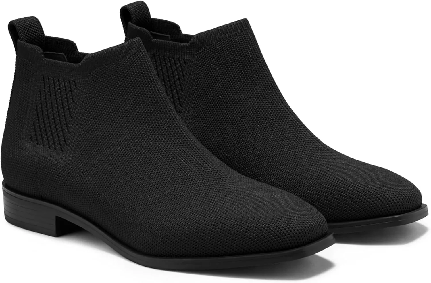 VIVAIA Ryan Pro Women's Ankle Boots Pull on Chelsea Slip on Short Square-toe Booties Lady Dress Blazer Skirt Jeans Winter Fall Water Repellent Ankle Boots