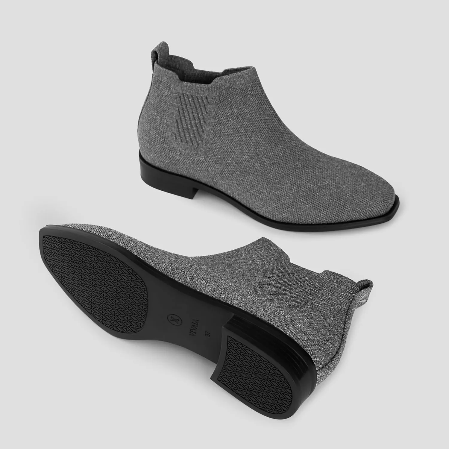 VIVAIA Ryan Pro Women's Ankle Boots Pull on Chelsea Slip on Short Square-toe Booties Lady Dress Blazer Skirt Jeans Winter Fall Water Repellent Ankle Boots