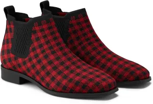 VIVAIA Ryan Pro Women's Ankle Boots Pull on Chelsea Slip on Short Square-toe Booties Lady Dress Blazer Skirt Jeans Winter Fall Water Repellent Ankle Boots