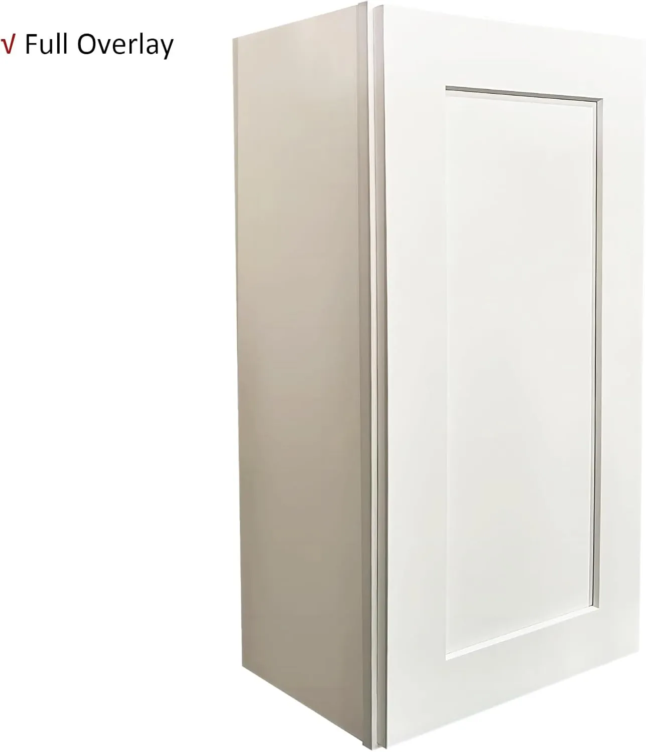 Wall Kitchen Cabinet, RTA Kitchen Cabinets, White Shaker Cabinet, Wall Mounted, RTA Upper Cabinet, Modern for Kitchen and Bathroom with Door, WCWS-W1530