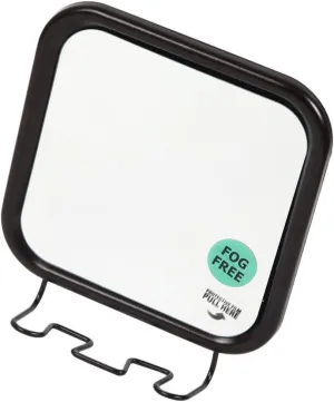 Wall-Mounted Makeup Mirror Cup -Fog Bathroom Vanity Mirror for Shaving and Grooming Space-Saving Design Easy Installation for Any Smooth