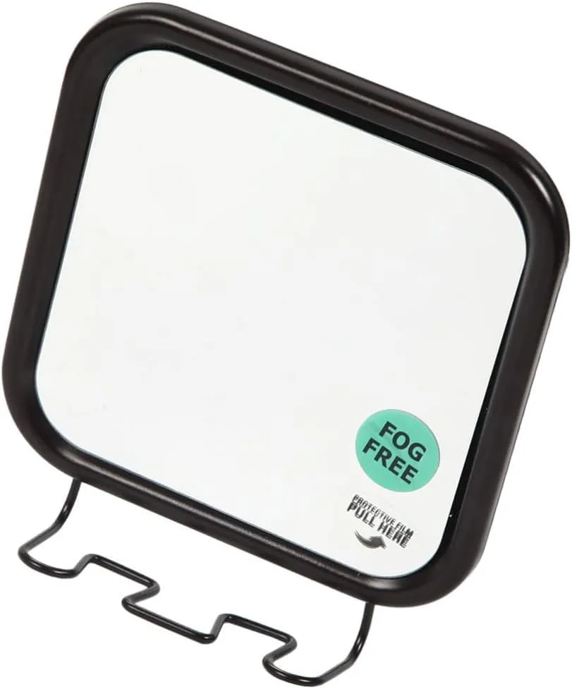 Wall-Mounted Makeup Mirror Cup -Fog Bathroom Vanity Mirror for Shaving and Grooming Space-Saving Design Easy Installation for Any Smooth