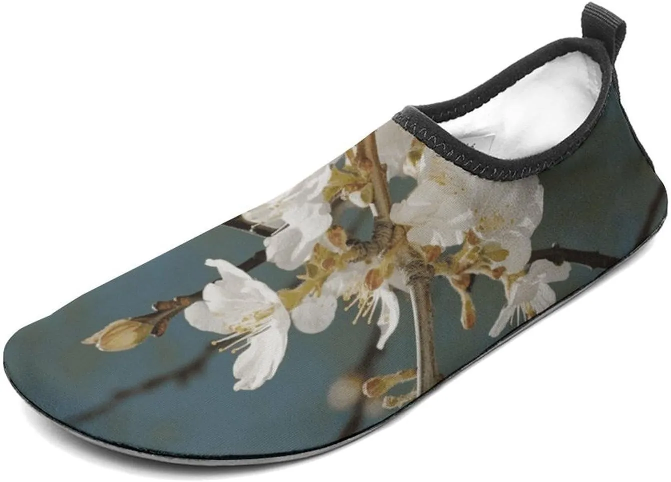 Water Shoes for Women Men Almond Blossom Water Sports Shoes Slip-on Breathable Lightweight Athletic Aqua Sock 11/12men