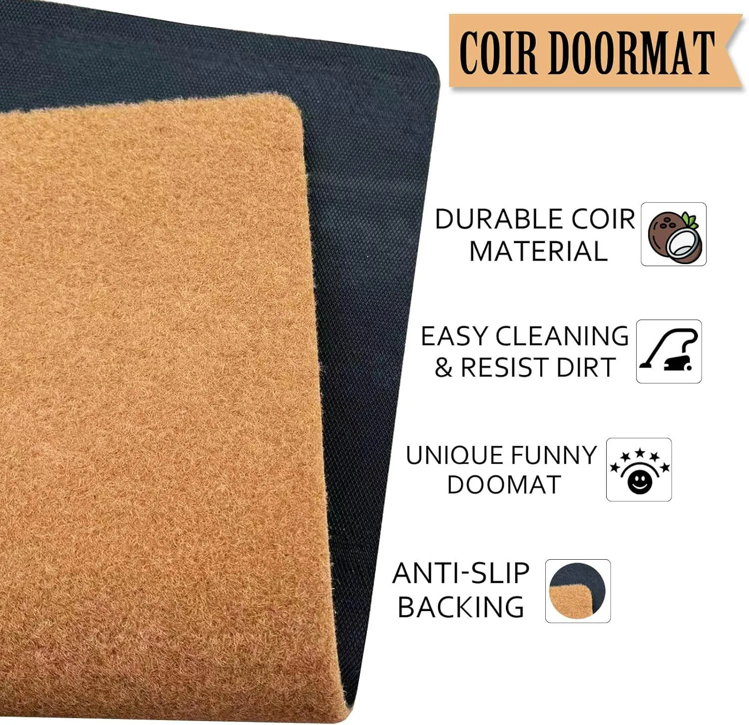 Welcome Take Your Damn Shoes Off 30"x18" Thin Door Mats for Inside Entry Funny Doormats for Outdoor Entrance Home, Welcome Mat Indoor Non Slip with Rubber Backing