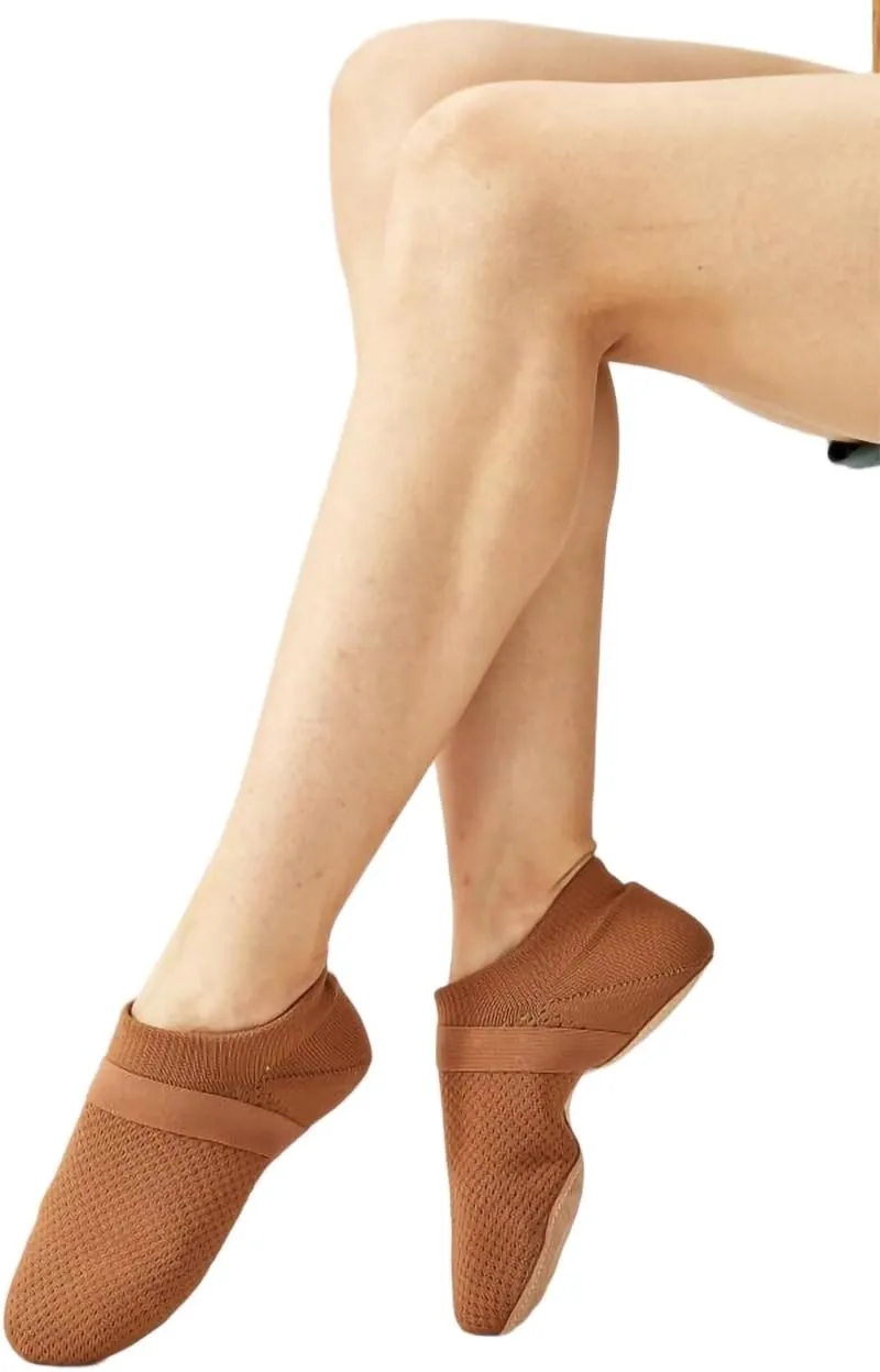 WENDYWU Jazz Shoe Slip-on for Women Dance Flat Shoes Teacher Trainning and Lala Cheering Dance Slippers