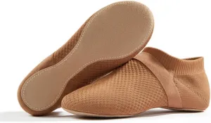 WENDYWU Jazz Shoe Slip-on for Women Dance Flat Shoes Teacher Trainning and Lala Cheering Dance Slippers
