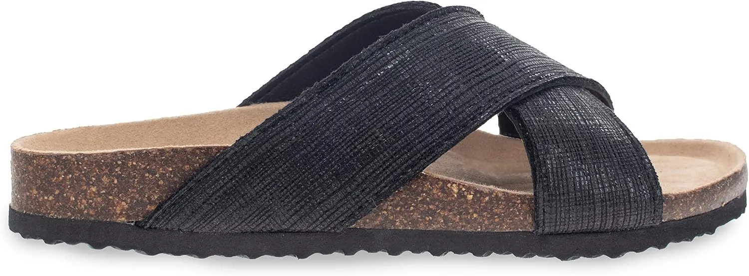 Western Chief Women's Metallic Cross Sandals