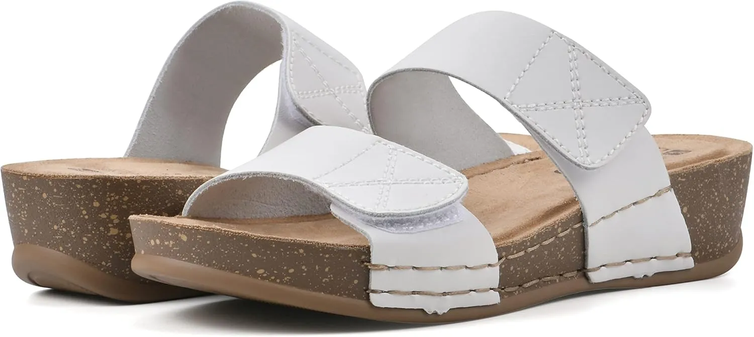 WHITE MOUNTAIN Women's Fervent Wedge Sandal