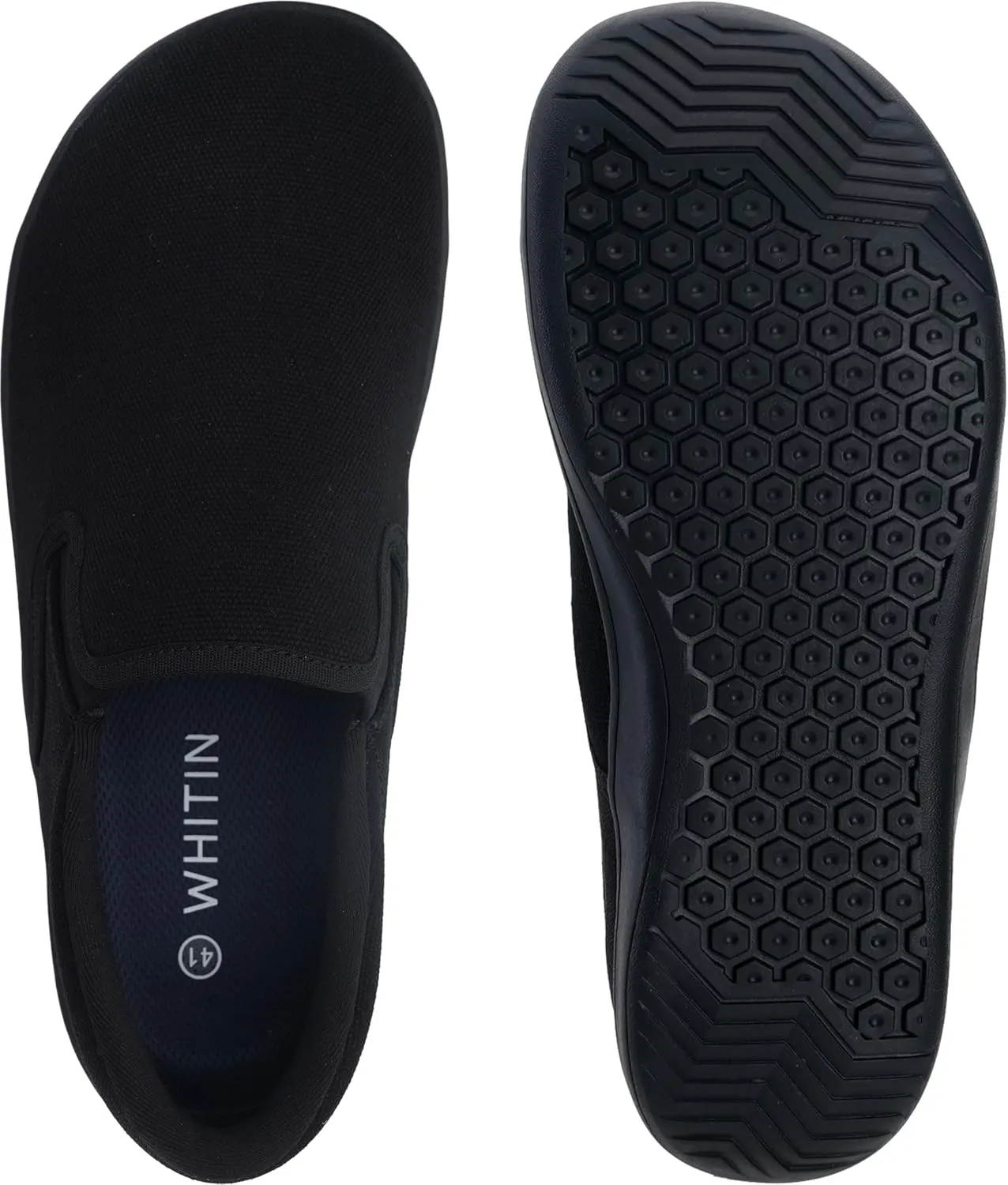WHITIN Men's Wide Slip on Barefoot Shoes | Minimalist Sneakers | Zero Drop
