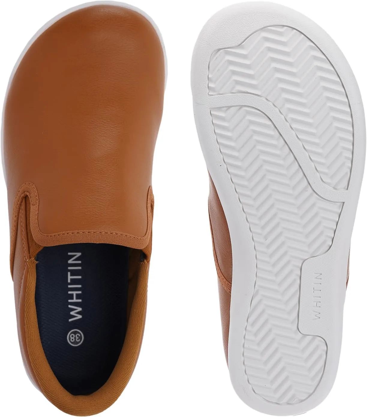 WHITIN Women's Vegan Slip-on Barefoot Shoes Fashion Sneakers | Wide Toe Box | Zero Drop Sole