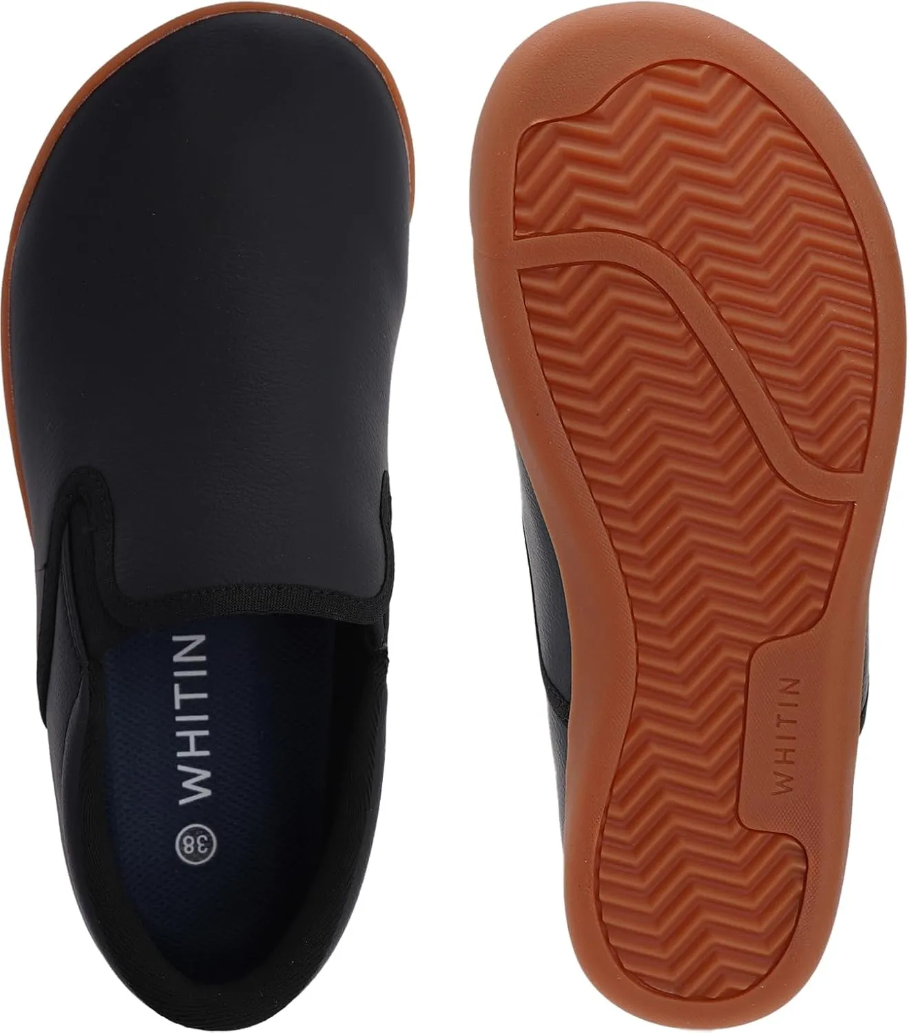 WHITIN Women's Vegan Slip-on Barefoot Shoes Fashion Sneakers | Wide Toe Box | Zero Drop Sole