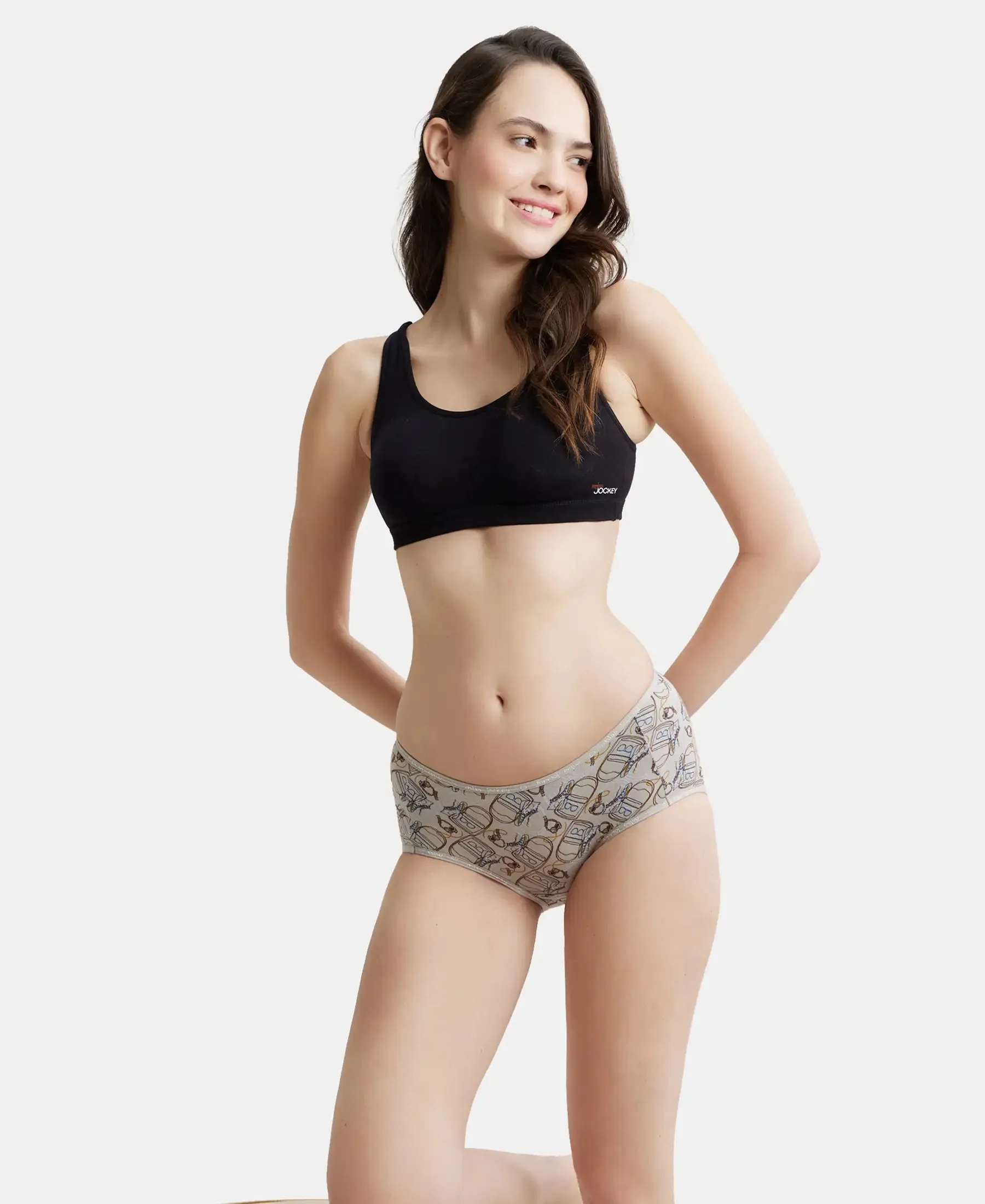 Wirefree Padded Super Combed Cotton Elastane Stretch Full Coverage Slip-On Uniform Bra with Concealed Underband - Black
