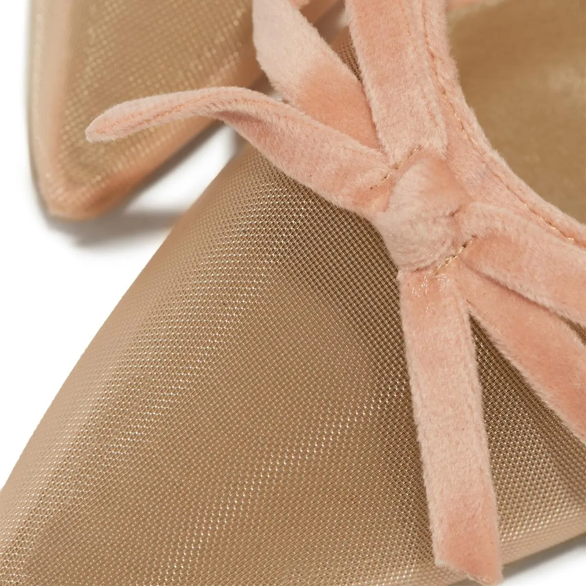 Women Lovely Bows Pointy Toe Mesh Slides Sandals Slip On Stiletto High Heel Mules Comfy Indoor Prom Shoes Size 4-16 US