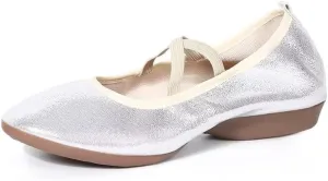 Women Low Heel Fashion Dance Shoes for Walking Yoga Ballet Exercise