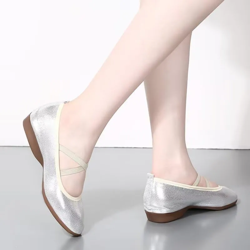 Women Low Heel Fashion Dance Shoes for Walking Yoga Ballet Exercise