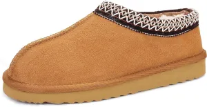 Women Slippers Platform Mini Boots Suede Leather Short Ankle Booties Fuzzy Slip On Shoes