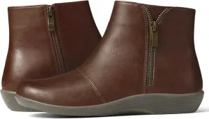 Women's Ankle Boots Flat Booties Ruched Casual Short Boots Arch Support Comfortable Walking Boots for Women