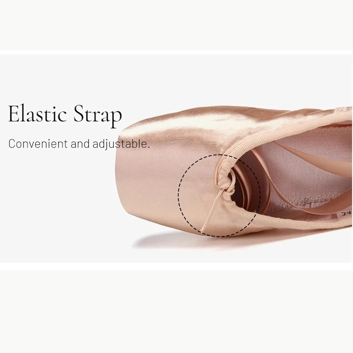Women's Ballerina Shoes, Professional Women's Pointe Shoes for Girls, Girls Satin Dance Flats, for Dance Class & Home Practice(Red,31 EU)