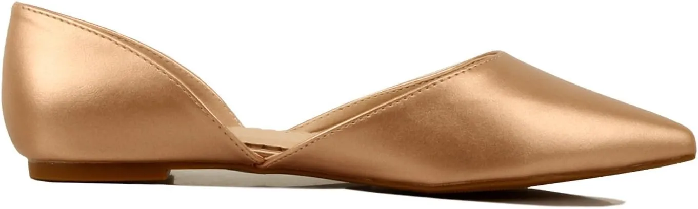 Women's Ballet Flat D'Orsay Comfort Light Pointed Toe Slip On Casual Shoes