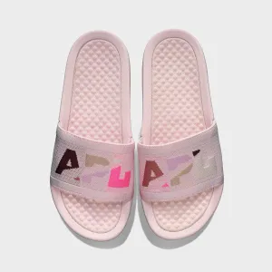 Women's | Big Logo TechLoom Slide | Bleached Pink / Multi / Blocked