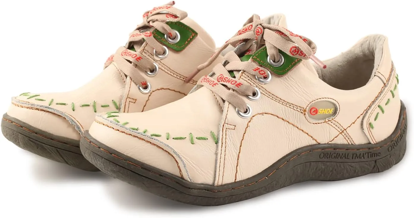 Women's Genuine Leather Soft Sole Casual Sneaker
