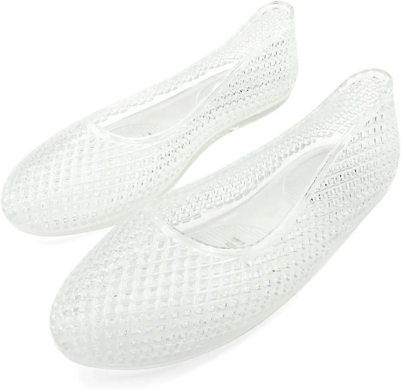 Women's Glitter Jelly Ballet Flats