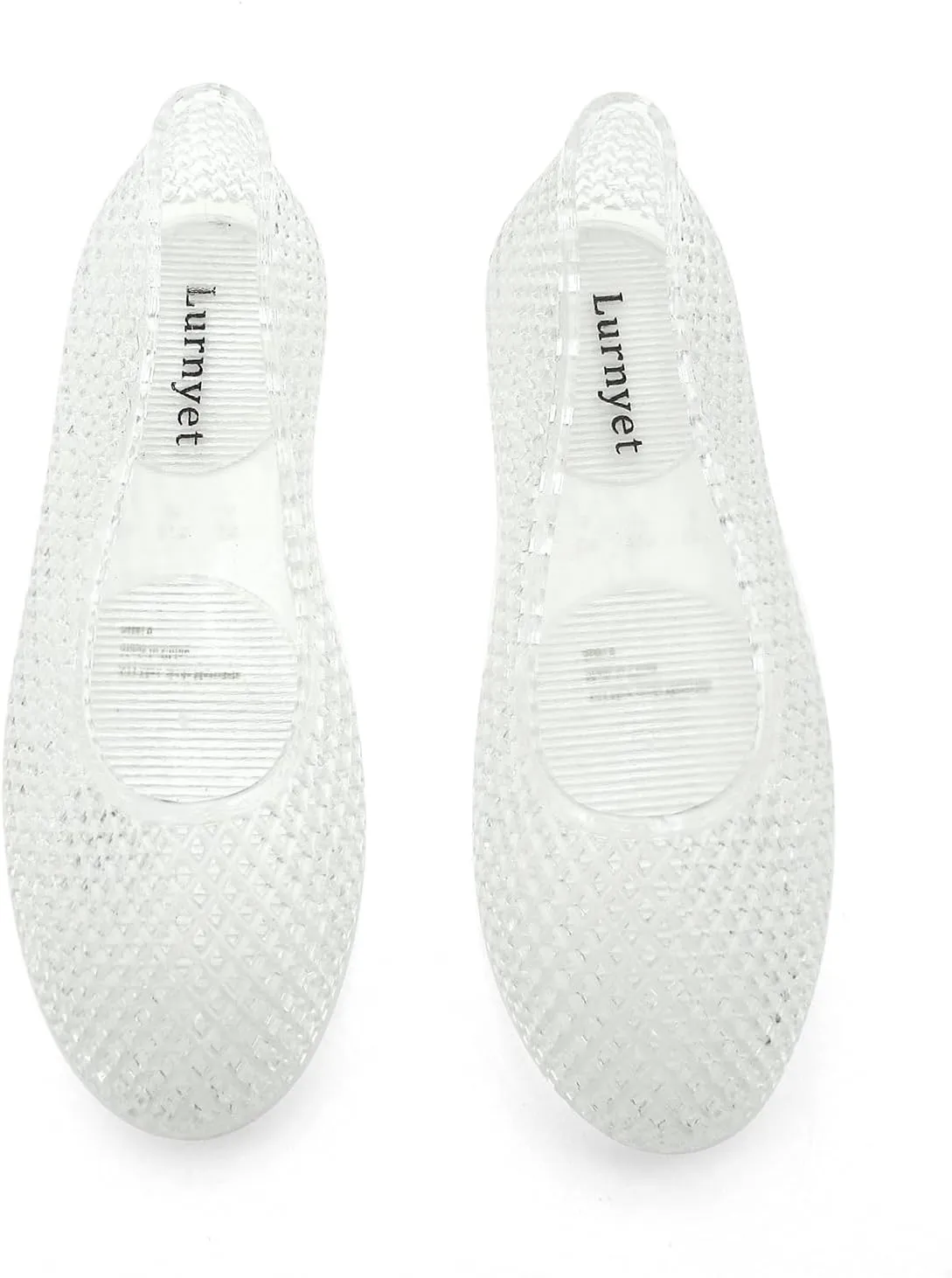 Women's Glitter Jelly Ballet Flats