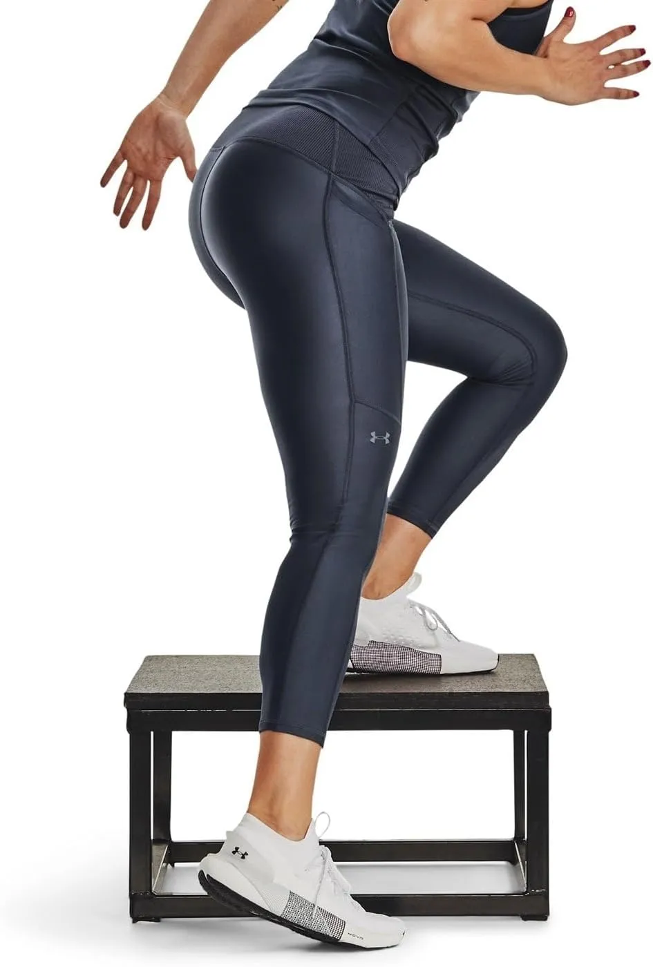 Women's HeatGear® No-Slip Waistband Ankle Leggings