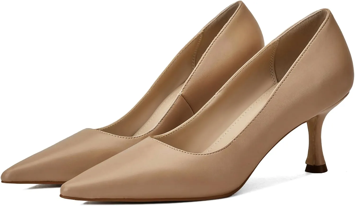 Women's Pointed Pumps Sexy Stiletto Heels Closed Pumps Comfortable Stylish Slip-On Dress Shoes for Party Wedding Proms Work Shoes