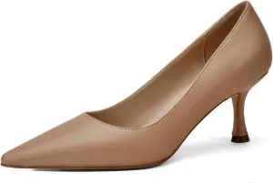 Women's Pointed Pumps Sexy Stiletto Heels Closed Pumps Comfortable Stylish Slip-On Dress Shoes for Party Wedding Proms Work Shoes