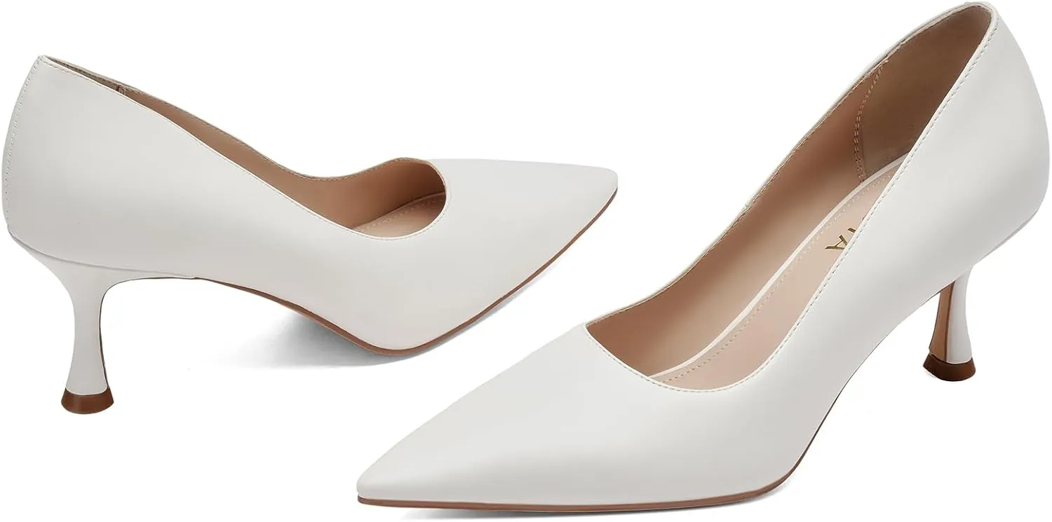 Women's Pointed Pumps Sexy Stiletto Heels Closed Pumps Comfortable Stylish Slip-On Dress Shoes for Party Wedding Proms Work Shoes