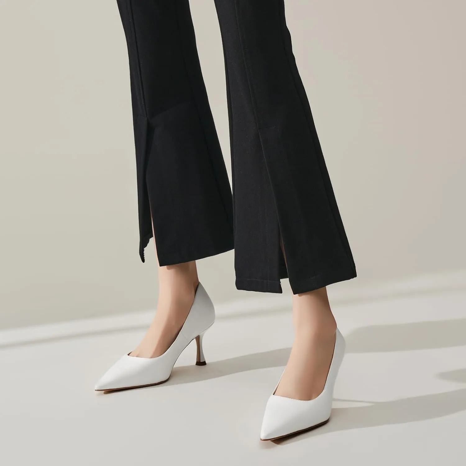 Women's Pointed Pumps Sexy Stiletto Heels Closed Pumps Comfortable Stylish Slip-On Dress Shoes for Party Wedding Proms Work Shoes