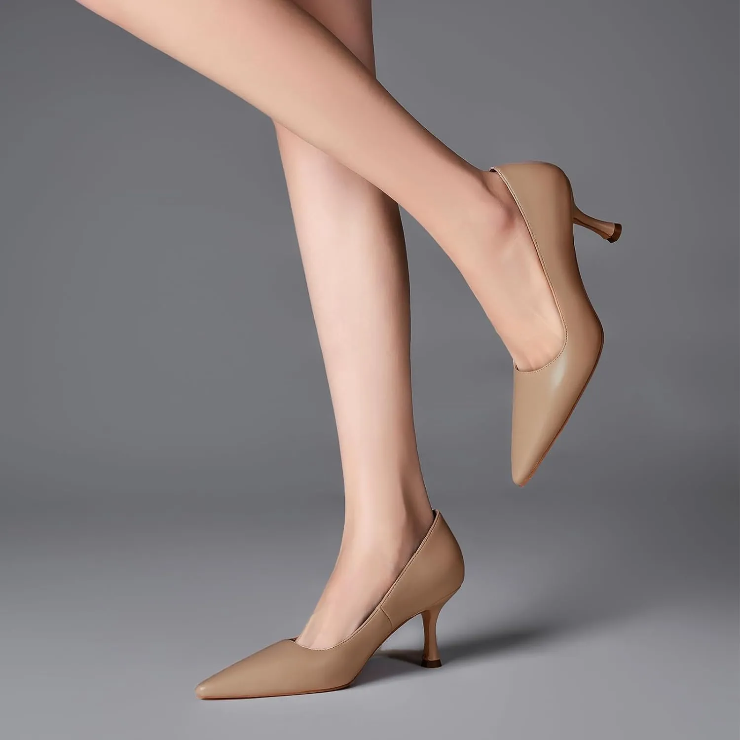 Women's Pointed Pumps Sexy Stiletto Heels Closed Pumps Comfortable Stylish Slip-On Dress Shoes for Party Wedding Proms Work Shoes