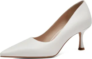 Women's Pointed Pumps Sexy Stiletto Heels Closed Pumps Comfortable Stylish Slip-On Dress Shoes for Party Wedding Proms Work Shoes