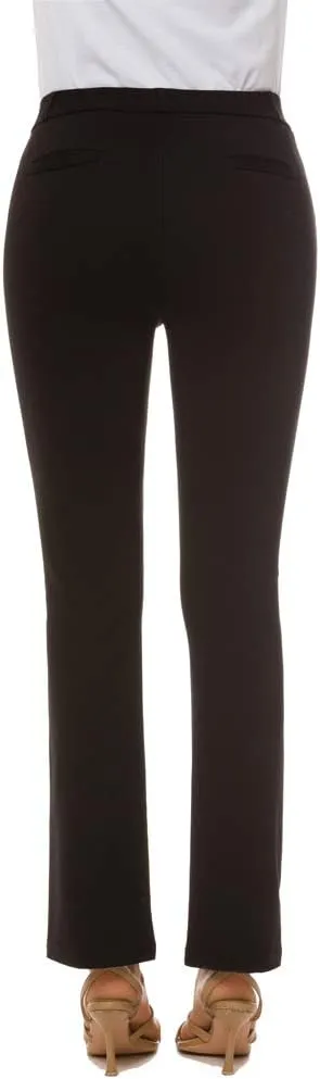 Women's Pull On Barely Bootcut Stretch Dress Pants