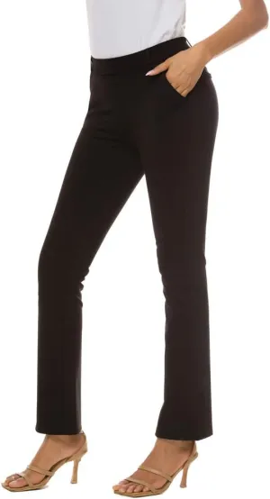 Women's Pull On Barely Bootcut Stretch Dress Pants
